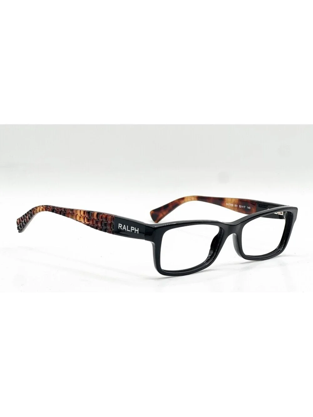 Ralph Lauren RA 7059 501 Black Rectangle Authentic Eyeglass Frames 52-17-140